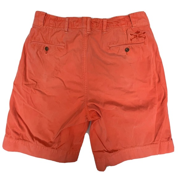Ralph Lauren Other - Polo Ralph Lauren‎ Loose Chino Shorts Men 30 X 9 Orange PRL Cotton Garment Dyed